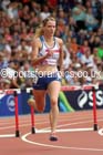 Eilidh Child (Scotland) in the heats of the 400 metres hurdles at the Commonwealth Games, Glasgow. Photo: David T. Hewitson/Sports for All Pics